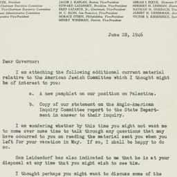 Letter: 1946 June 28