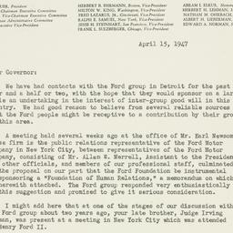 Letter: 1947 April 15