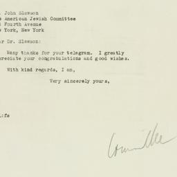 Letter: 1946 September 19