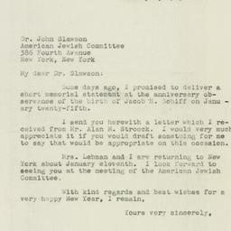 Letter: 1947 January 2