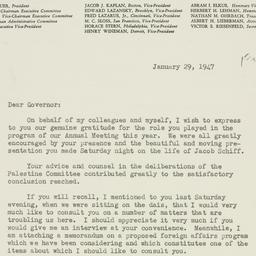 Letter: 1947 January 29