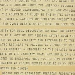 Telegram: 1953 January 5