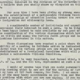 Letter: 1953 October 27