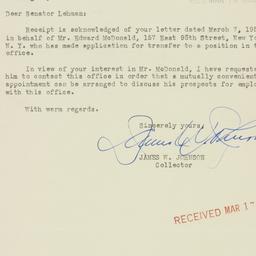 Letter: 1950 March 14