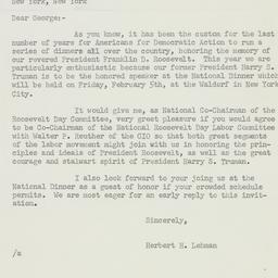 Letter: 1953 December 11