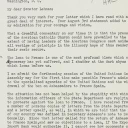 Letter: 1950 September 5