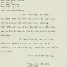 Letter: 1948 July 22