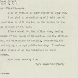 Letter: 1948 July 9
