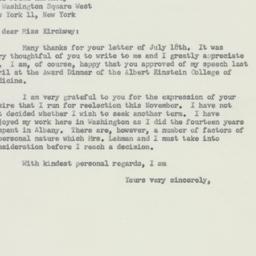 Letter: 1956 July 21