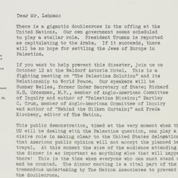 Letter: 1947 September 29
