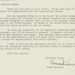 Letter: 1953 February 24