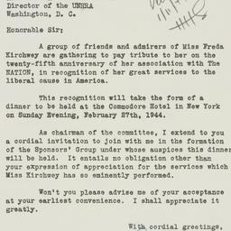 Letter: 1944 January 8
