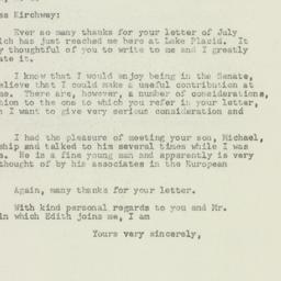 Letter: 1949 July 16