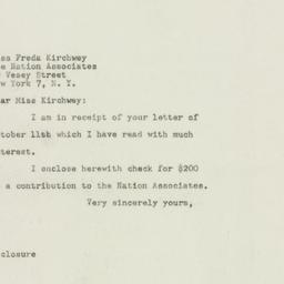 Letter: 1948 October 15