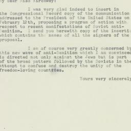 Letter: 1953 February 20