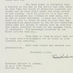 Letter: 1949 November 21