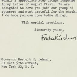Letter: 1947 August 14