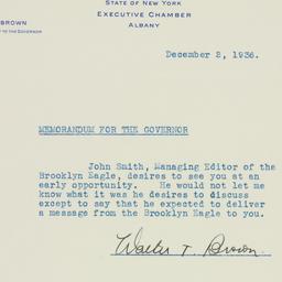 Memorandum: 1936 December 2
