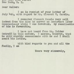 Letter: 1951 July 9