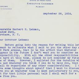 Letter: 1938 September 26