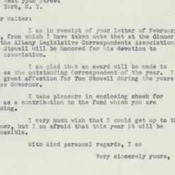 Letter: 1951 February 9