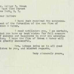 Letter: 1954 March 30