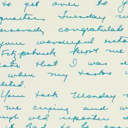 Letter: 1950 November 8
