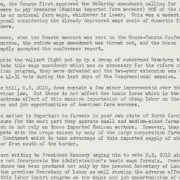 Letter: 1961 September 27