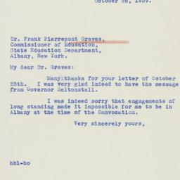 Letter: 1939 October 26