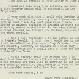 Letter: 1950 June 16