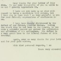 Letter: 1950 July 26