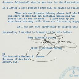 Letter: 1939 October 25