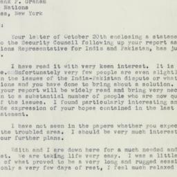 Letter: 1951 November 10