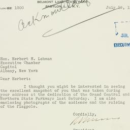 Letter: 1933 July 19