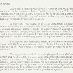 Press Release: 1954 November 1