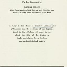 Press Release: 1952 May 13