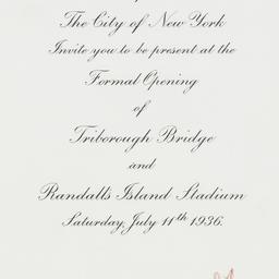 Invitation: 1936 July 11