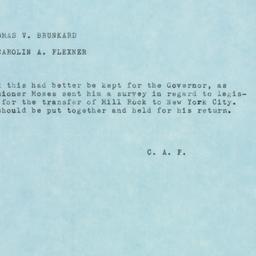 Memorandum: 1951 November 27