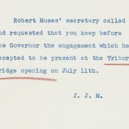 Memorandum: 1936 June 9