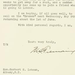 Letter: 1934 May 4