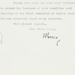Letter: 1932 October 7