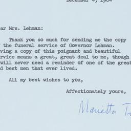 Letter: 1964 December 4