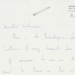 Letter: 1956 August 24