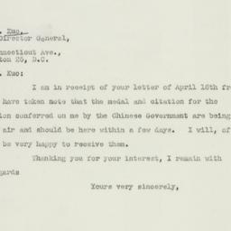 Letter: 1947 April 17