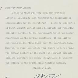 Letter: 1946 February 1