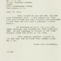 Letter: 1946 December 26