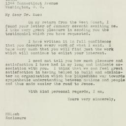 Letter: 1947 January 13
