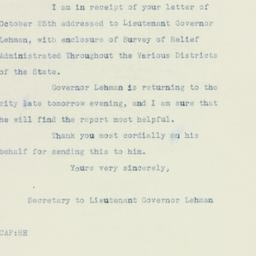 Letter: 1932 October 29