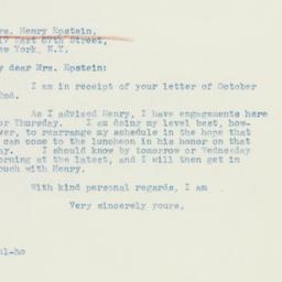 Letter: 1942 October 26
