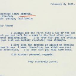 Letter: 1941 February 6